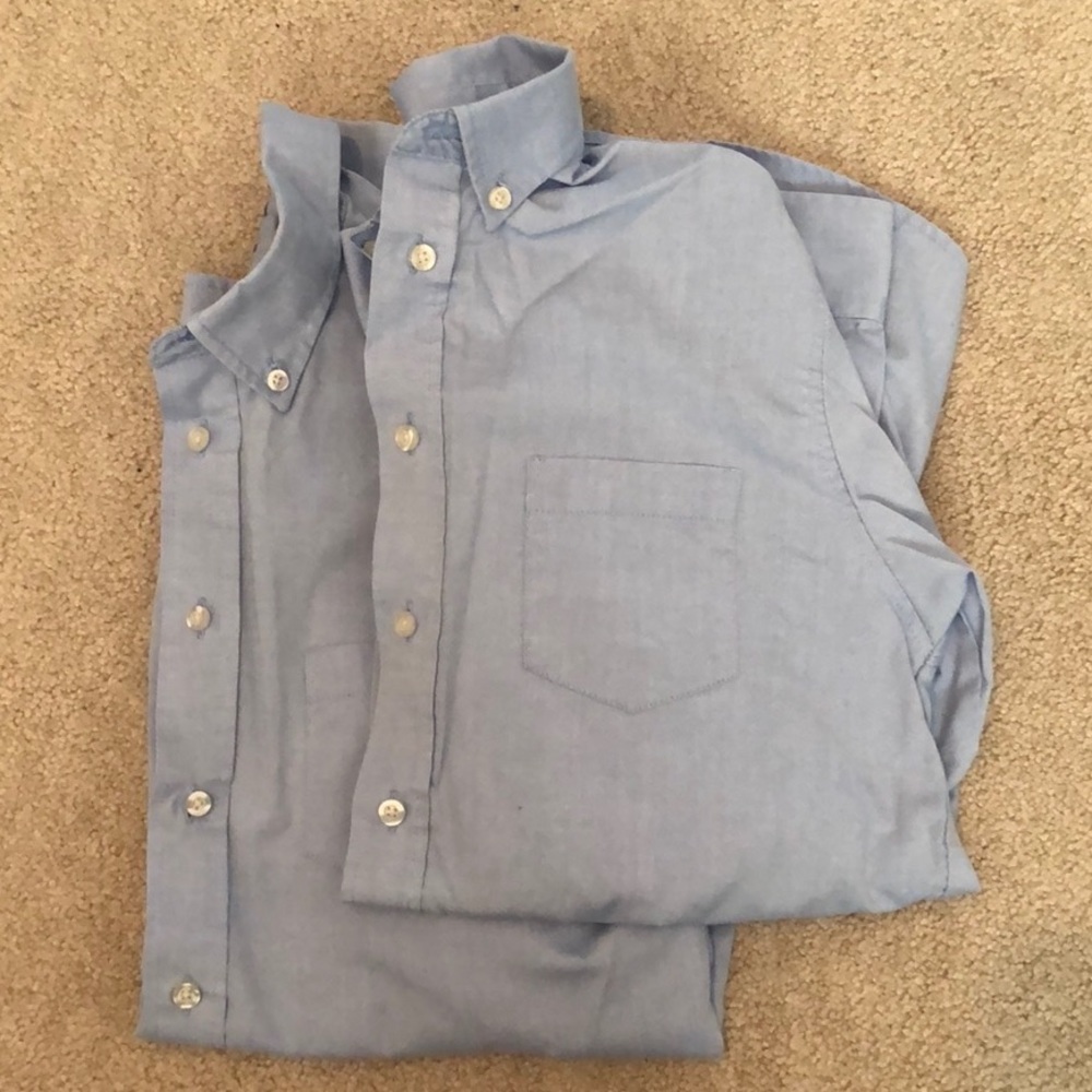 2 Blue Chaps button down long sleeve shirts